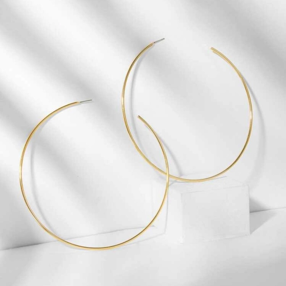 Oversized hoop earrings
